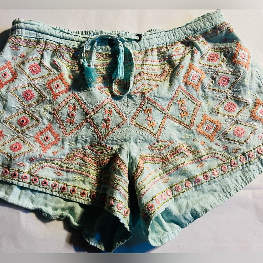 ZLeurope Boho Beaded Shorts